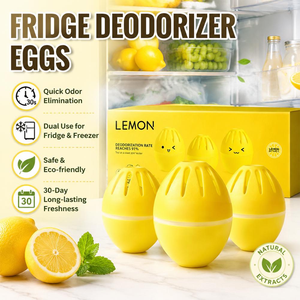 Gel Air Freshener - Set di 3 Deodoranti per Frigorifero