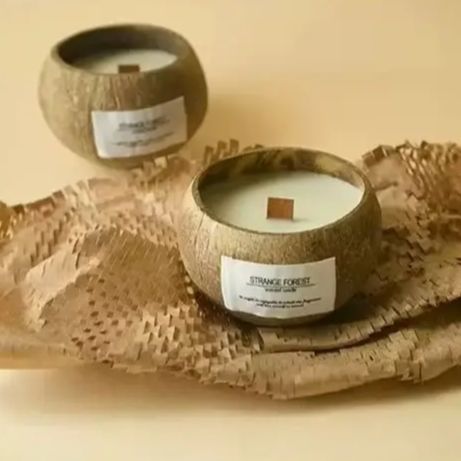 Candela profumata con guscio d - Home Fragrance Essence recensione e prezzo